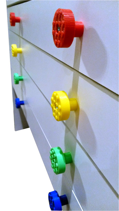 Drawer knobs installed